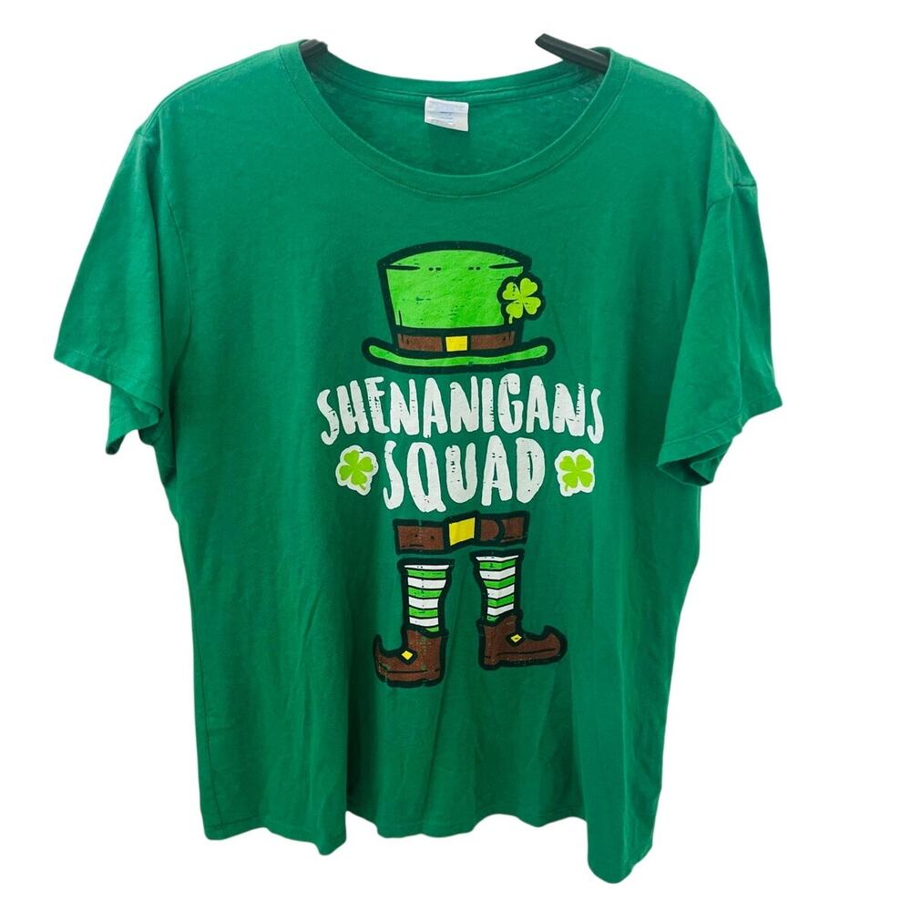 Shenanigans Squad T-Shirt XXL St. Patrick's Day Leprechaun Green Irish Women Tee